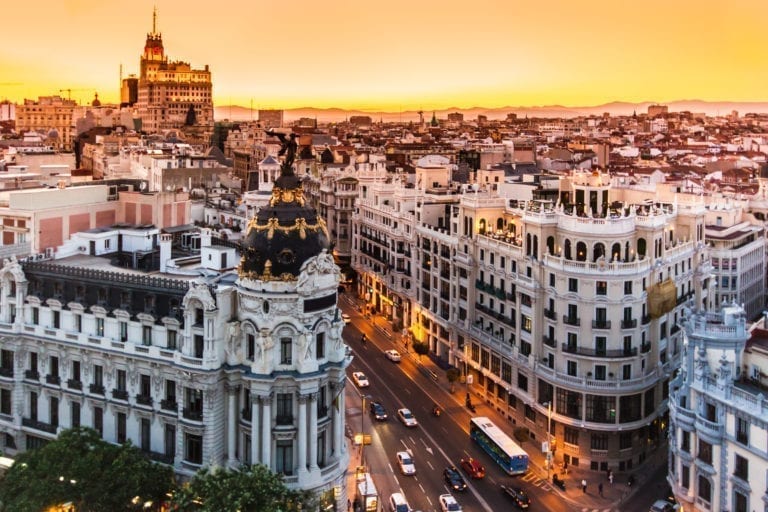 Traffic Down by 64% on Madrid’s Gran Vía in the Last Year