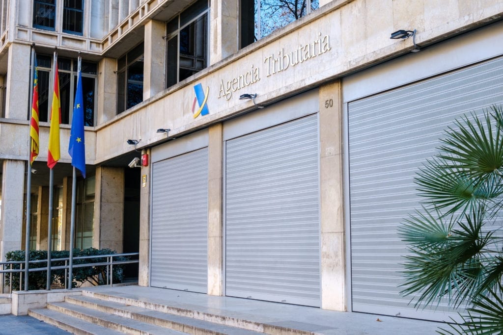 Edificio actual de la agenica tributaria en Valencia fuente shutterstock
