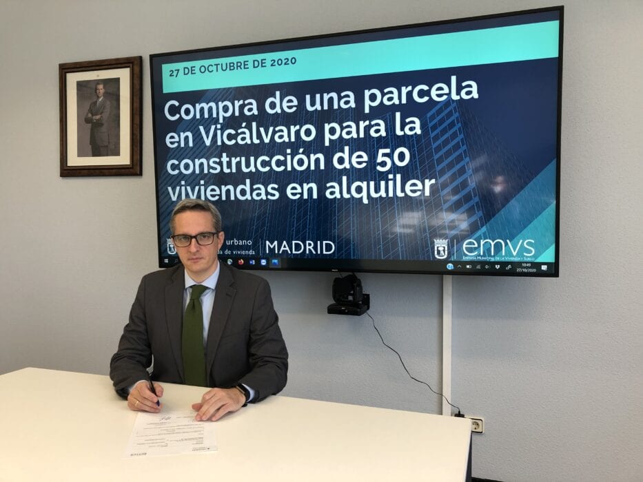 Diego lozano consejero delegado de la Empresa Municipal de Vivienda y Suelo de Madrid EMVS