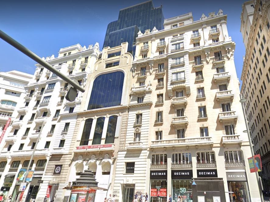 Edificio Madrid Gran Via 30 Fuente Google Maps