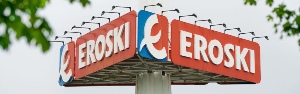 eroski letrero logo supermercados