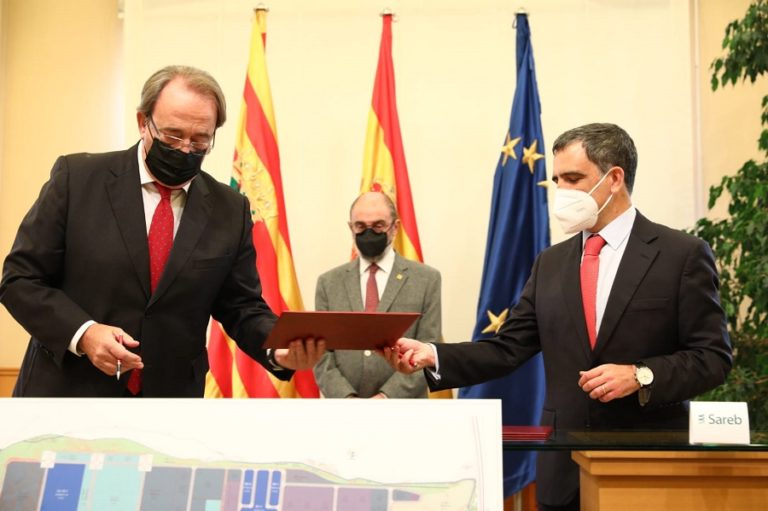 Sareb y el Gobierno de Aragón colaborarán para impulsar la actividad industrial en Zaragoza
