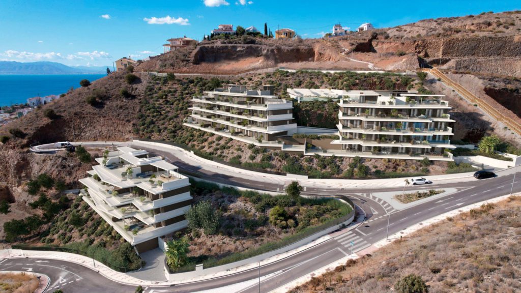 Panoramica de la nueva promocion Idilia Mare de AEDAS Homes en Rincon de la Victoria Malaga. 1024x576 1