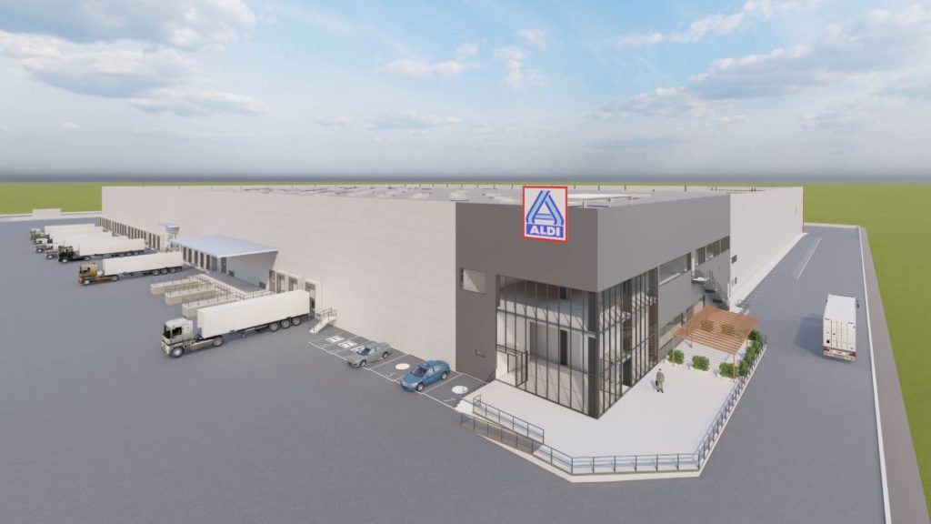 El nuevo centro logístico de Aldi en Sagunto, operativo en 2024
