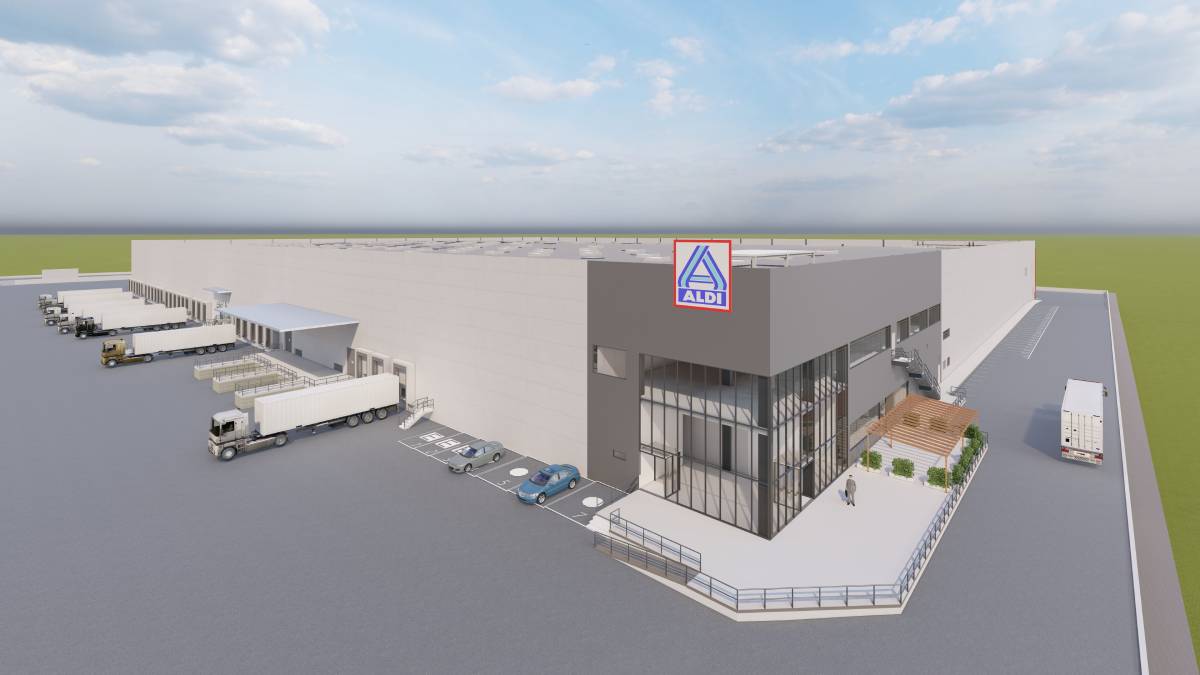 El nuevo centro logístico de Aldi en Sagunto, operativo en 2024