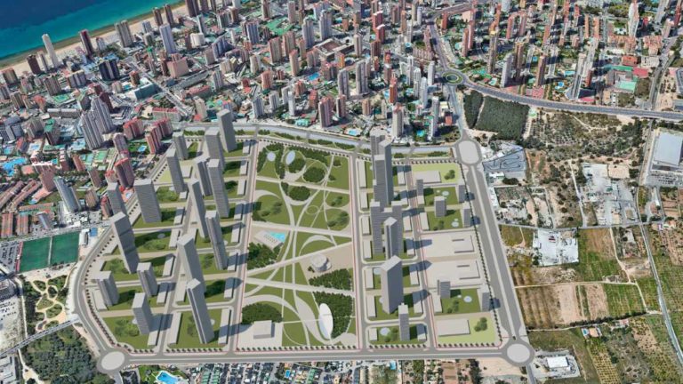Así es el Plan Ensanche Levante, el proyecto urbanístico que transformará 575.000 m2 en Benidorm