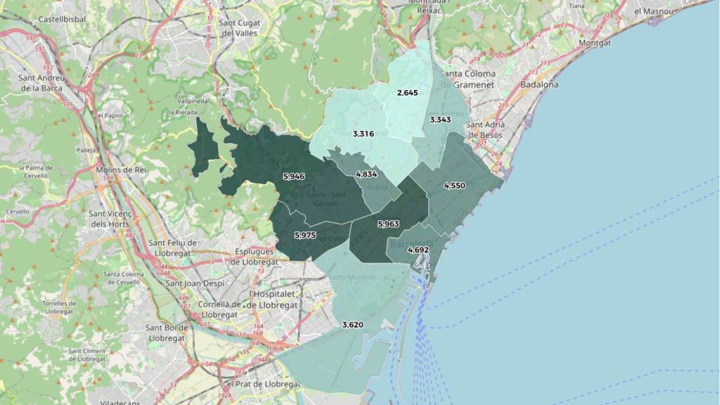 Los distritos de Barcelona más económicos para adquirir una vivienda