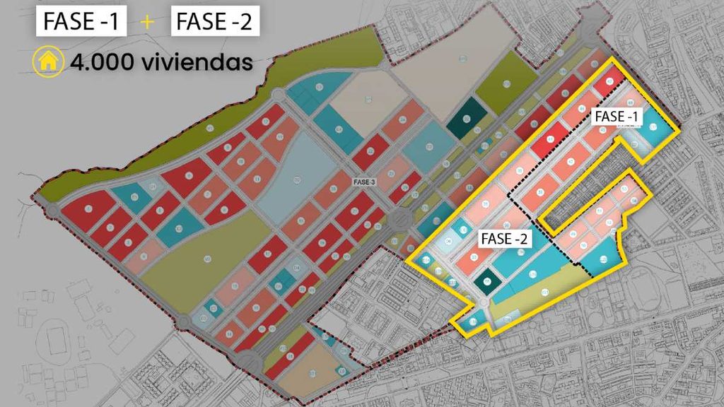 Licitadas por 114,8 millones las obras de urbanización de las Fases 1 y 2 de Nuevo Barrio Campamento